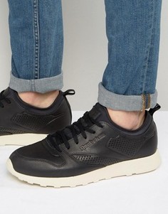 Кожаные кроссовки Reebok Classic Lite Lux - Черный