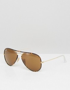 Солнцезащитные очки-авиаторы Ray-Ban 0RB3025 - Коричневый