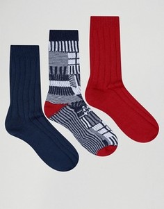 3 пары толстых носков ASOS - Мульти