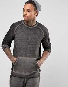 Свитшот с выжженным эффектом ASOS - Зеленый