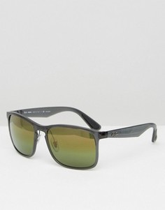 Вайфареры с зеркальными линзами Ray-Ban 0RB4264 - Черный