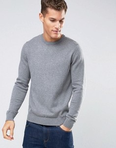 Джемпер-премиум узкого кроя в крапинку Jack &amp; Jones - Серый
