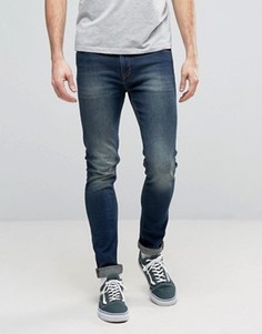 Темно-синие джинсы суперскинни ASOS - Синий