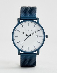 Синие часы с циферблатом 40 мм Skagen SKW6326 Hagen - Синий