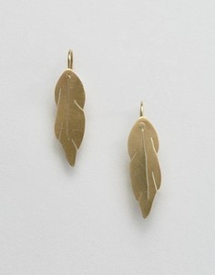Серьги в виде перьев Made - Золотой