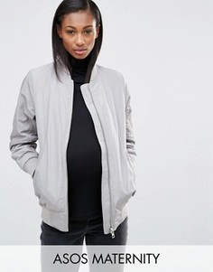 Бомбер для беременных ASOS Maternity - Серый