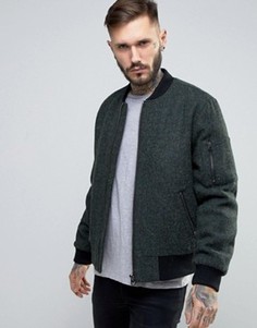 Твидовая куртка цвета хаки ASOS - Зеленый
