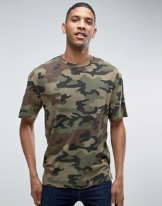 Oversize-футболка с заниженной линией плеч Jack & Jones Originals - Зеленый