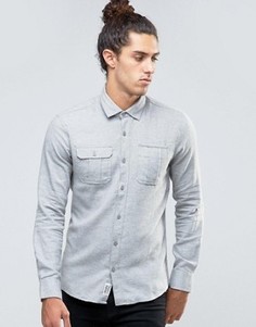 Светлая джинсовая рубашка Threadbare - Серый