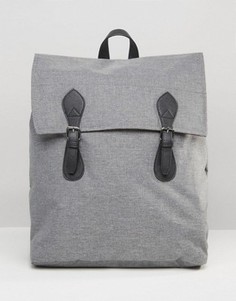 Серый рюкзак с контрастной отделкой ASOS - Серый