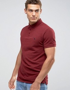 Меланжевое поло из пике Jack Wills Bidwell - Зеленый