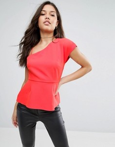 Топ на одно плечо с бретелькой ASOS - Красный