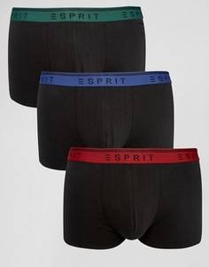 Набор из 3 пар боксеров-брифов Esprit - Черный
