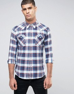 Клетчатая рубашка в стиле вестерн Levis Barstow Suona Dress Blues - Синий Levis®