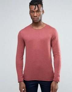 Тонкий трикотажный джемпер Selected Homme - Розовый