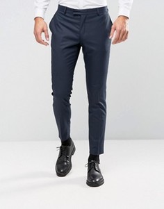Зауженные брюки под смокинг Jack &amp; Jones Premium - Темно-синий