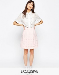Мини-юбка с запахом Le Kilt for ASOS - Мульти