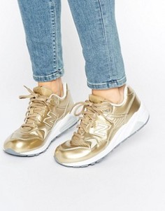 Золотистые кроссовки New Balance 580 - Золотой