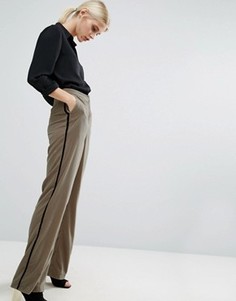 Бархатные пижамные брюки ASOS - Бежевый