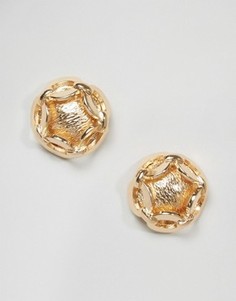 Серьги-гвоздики с цепочками ASOS - Золотой