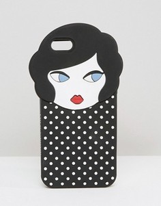 Чехол для iPhone 6 с отделкой в виде головы куклы Lulu Guinness - Мульти