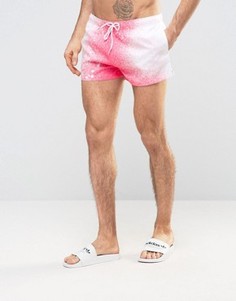 Шорты для плавания с принтом Boardies Shortie - Розовый