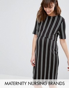 Двухслойное платье для кормления New Look Maternity - Черный