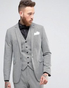 Пиджак скинни в ломаную клетку ASOS - Мульти