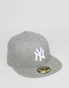 Кепка без регулируемого ремешка сзади New Era 59Fifty NY Yankees - Серый