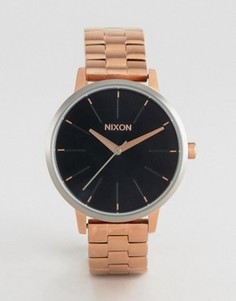 Часы цвета розового золота Nixon Kensington - Золотой