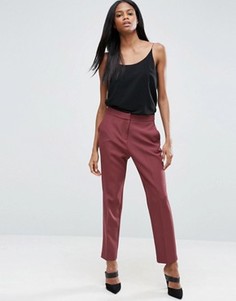 Приталенные брюки ASOS Premium - Красный