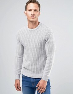 Джемпер из 100% хлопкового вафельного трикотажа Celio - Серый