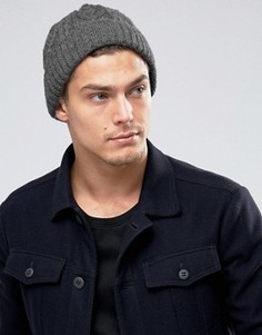 Серая шапка-бини ASOS - Серый