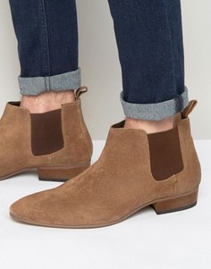 Светло-коричневые замшевые ботинки челси Kg By Kurt Geiger - Рыжий