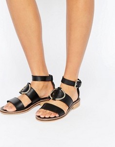 Кожаные сандалии ASOS FREENA - Черный