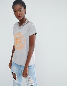 Футболка Love Moschino Peace &amp; Love - Серый