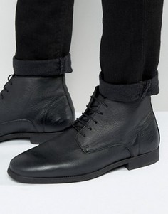 Черные кожаные ботинки чукка ASOS - Черный