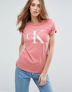 Футболка с логотипом Calvin Klein Jeans - Розовый