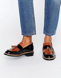 Кожаные лоферы ASOS MILANO Premium - Черный