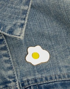 Значок в виде яичницы Skinnydip - Мульти