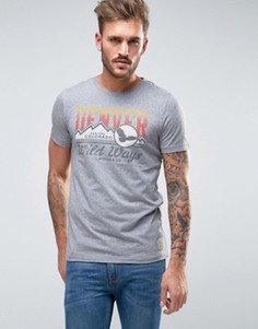 Футболка с надписью в винтажном стиле Jack & Jones Vintage - Серый
