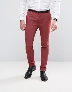 Красные брюки скинни ASOS - Красный