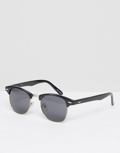 Черные матовые солнцезащитные очки в стиле ретро Quay - Черный