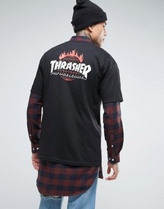 Футболка с принтом HUF x Thrasher - Черный