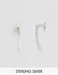 Серебряные серьги с камнями ASOS - Серебряный