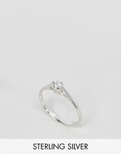 Серебряное кольцо с камнем ASOS - Серебряный