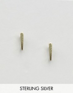 Серьги мини из позолоченного серебра ASOS - Золотой