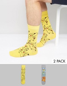 Комплект из 2 пар носков с покемонами ASOS - Мульти