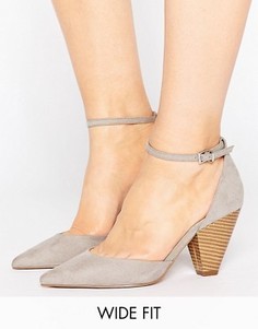 Туфли на каблуке для широкой стопы ASOS OLIVIA - Серый