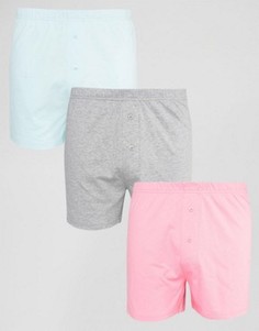 Набор из 3-х трикотажных боксеров ASOS - СКИДКА - Мульти
